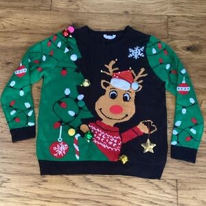 No Boundaries Christmas Reindeer Ugly Sweater women’s size XXL
